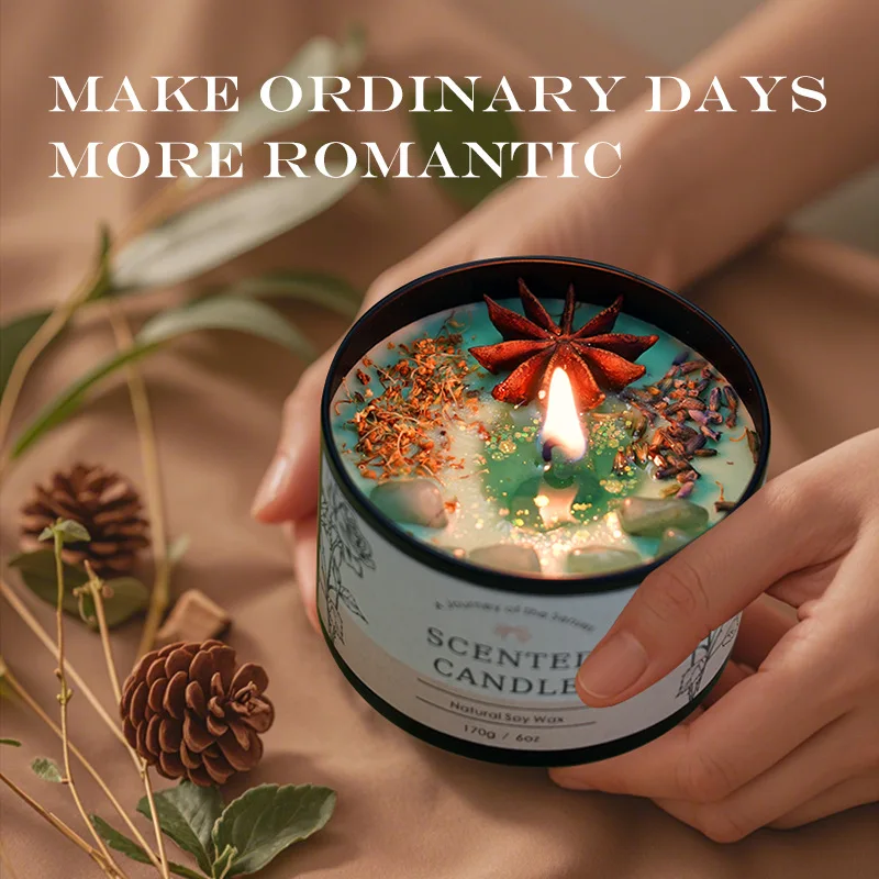 Home Fragrance That Lasts Long - Kreatywna kryształowa świeca aromaterapeutyczna 6OZ -