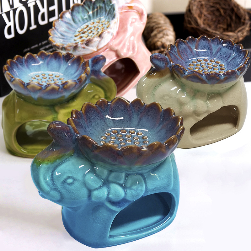 Ceramic Oil Burner - Lotus Ice Crack Ceramiczny Podgrzewacz do