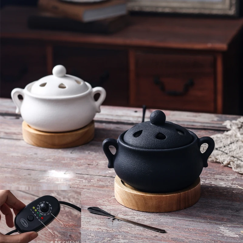 Ceramic Oil Burner - YXY Timed 110V/220V Elektryczna kadzielnica Elegancka
