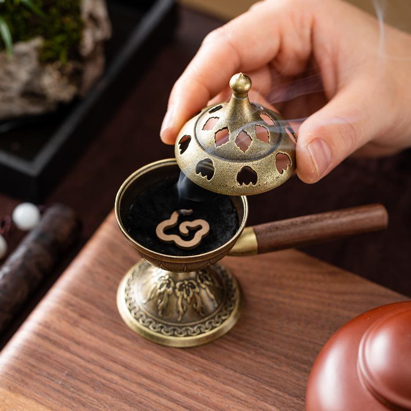 Ręczny obrotowy palnik do kadz – Incense Cone Holder recenzja i cena